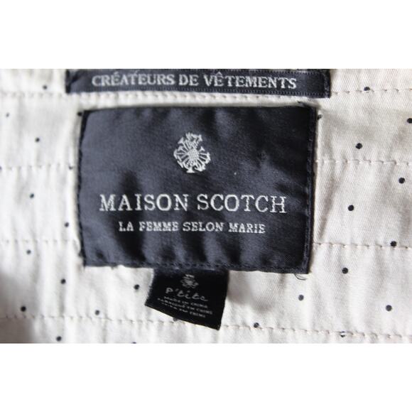 Maison Scotch Beaded Open Front Blazer All Over Alligator Jacket Crocodile Small - Picture 3 of 11